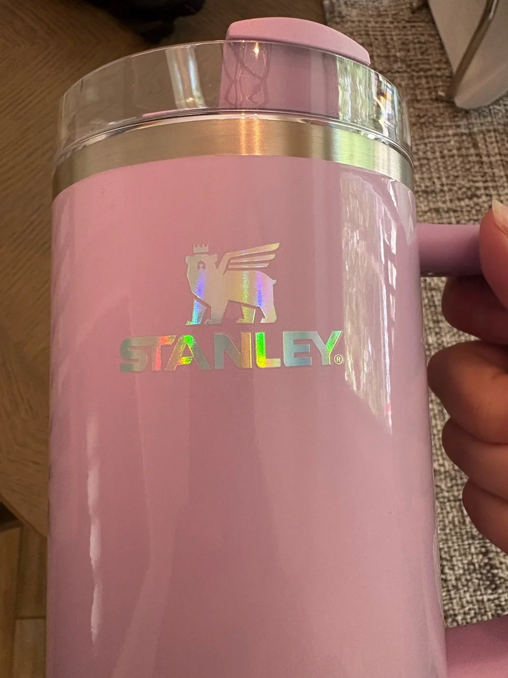 Stanley Lavender Travel Tumbler with Handle - Picture 2 of 4